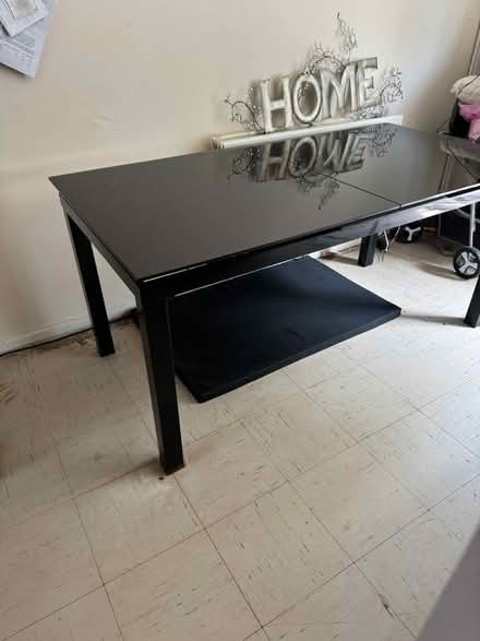 Photo of free Black glass dining table (St Leonard’s TN38) #1