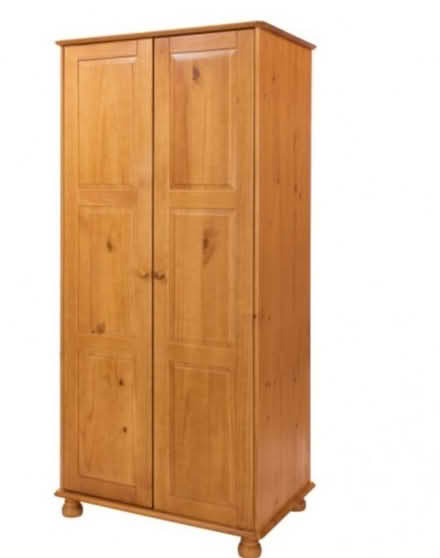 Photo of free Pine double wardrobe (disassembled) (CR8) #1