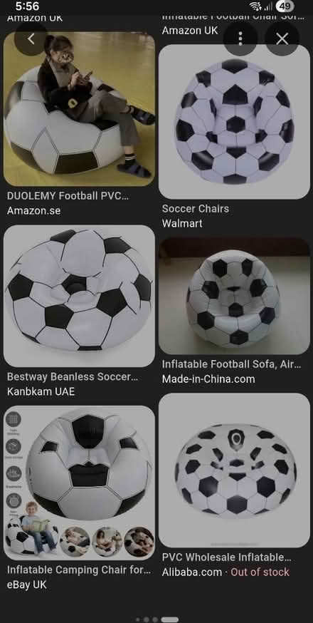 Photo of free Inflatable Football Chair (UB1 southall) #1