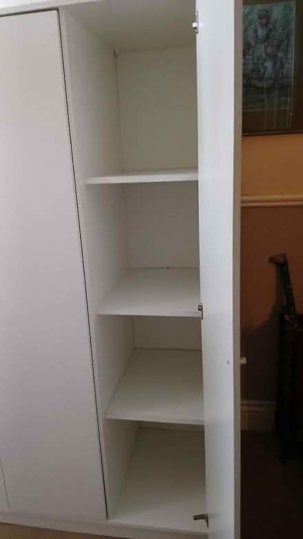 Photo of free White Wardrobe (Probably MDF) (Harts Corner Glasnevin) #2