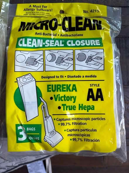 Photo of free Eureka vacuum cleaner bags (Dublin) #1