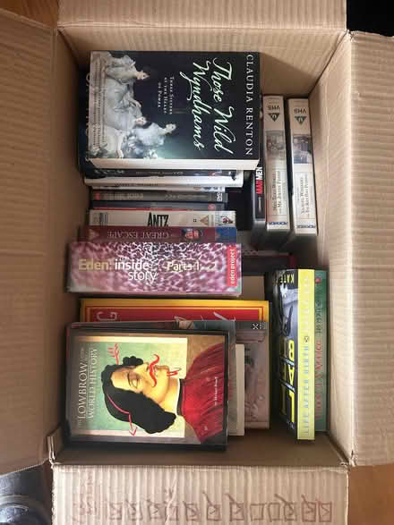 Photo of free Box of books, DVDs and VHS (North Hinksey OX2) #1