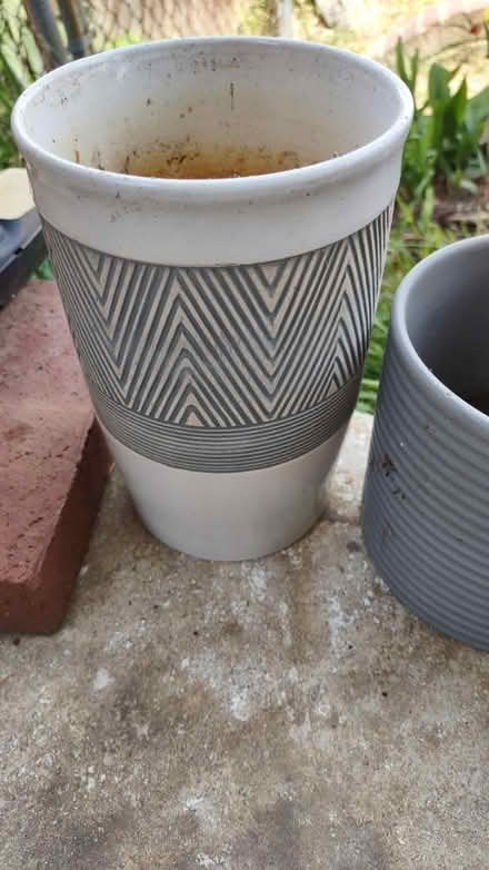 Photo of free Ceramic planters (Clinton, MD) #3
