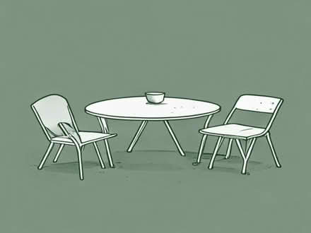 Photo of Metal garden table and chairs (Entwistle BL7) #1