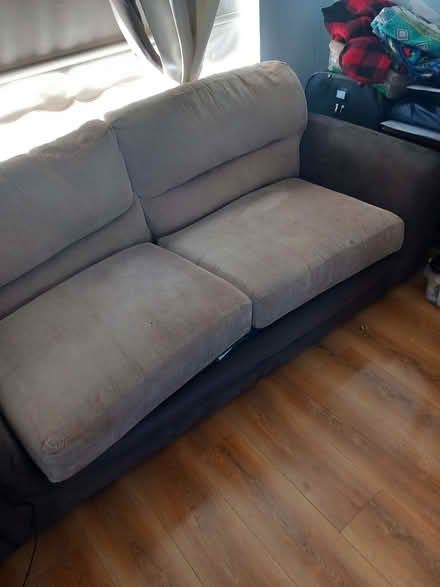 Photo of free 1brown sofa to go asap pick up only about 20 years old as se (Hattersley SK14) #1