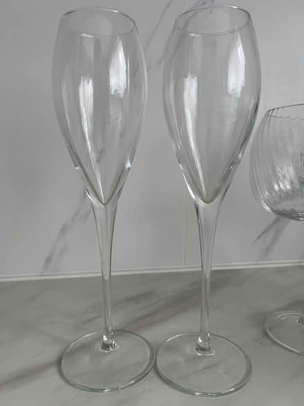 Photo of free Large cocktail glasses x2 textured (Blaby LE8) #2