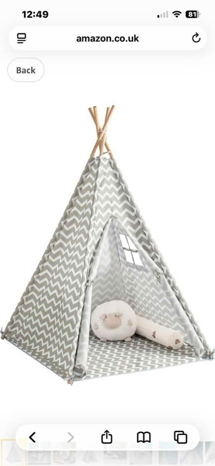 Photo of free Children’s tee pee tent (Morden SM4) #1