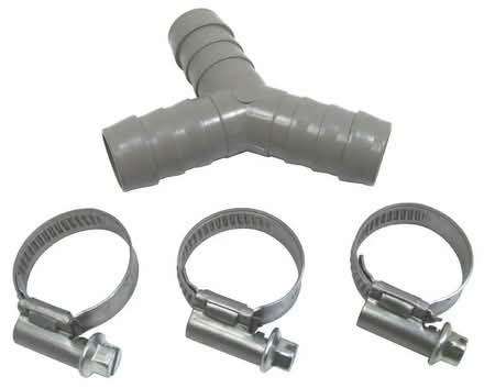 Photo of free WASHING MACHINE DISHWASHER 17mm DRAIN HOSE "Y" PIECE CONNECT (Moor Allerton LS17) #1