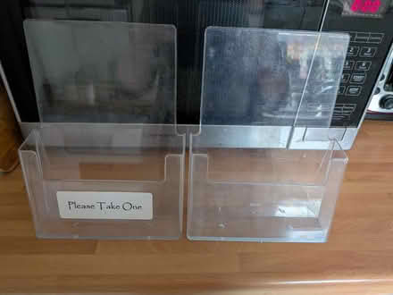Photo of free 2 plastic leaflet holders for display (Shippon OX13) #1