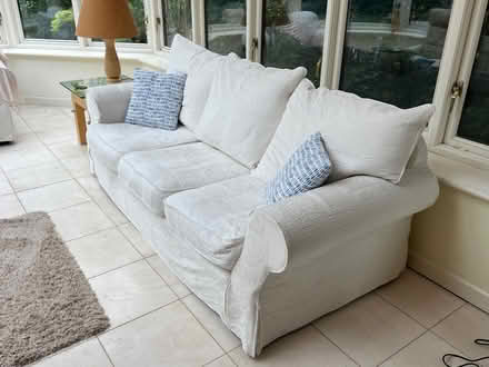 Photo of free White triple sofa (West Common AL5) #2