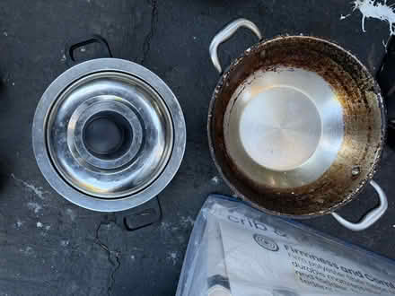 Photo of free Two double-handled cooking pots (1075 Valencia Avenue) #1