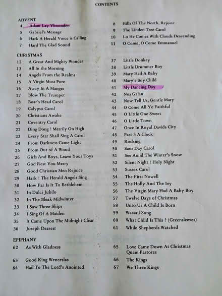 Photo of free Song book of carols (Minster Lovell OX29) #1