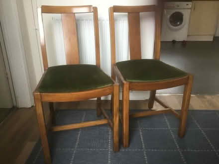 Photo of free 2 mid century dining chairs (Painswick) #1