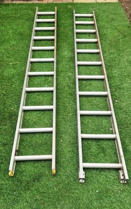 Photo of free 2x 10 foot aluminium ladders (Bowthorpe NR5) #1