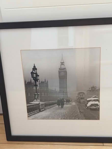 Photo of free Framed black and white print “Big Ben in Winter” (Mitcham's Corner CB4) #1