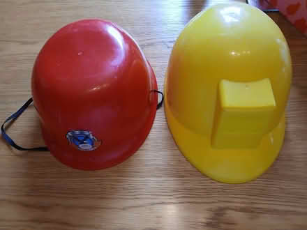 Photo of free 2 child's play hard hats. (Parkhead EH11) #1