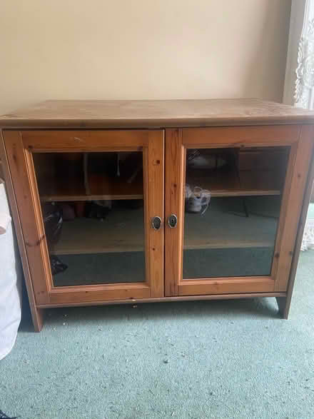 Photo of free Wooden cabinet glass doors (Bear Flat BA2) #1