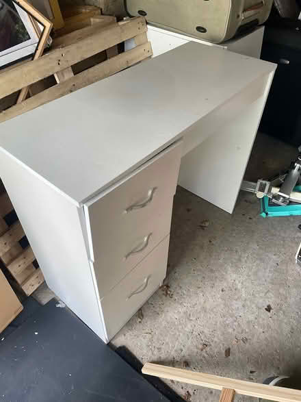 Photo of free White Office Desk with 3 Drawers (UB10 0SL) #2