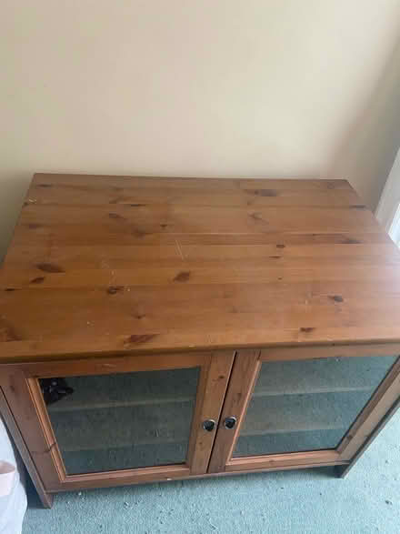 Photo of free Wooden cabinet glass doors (Bear Flat BA2) #2