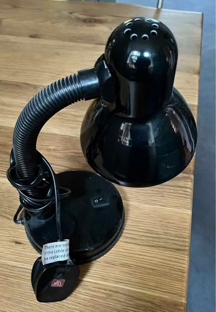 Photo of free Small black desk lamp (Cookham Dean, SL6) #1