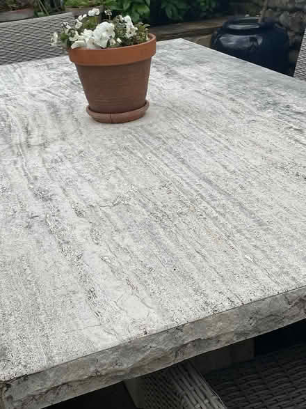 Photo of free Travertine Stone Garden Table (Westby St Lytham) #1