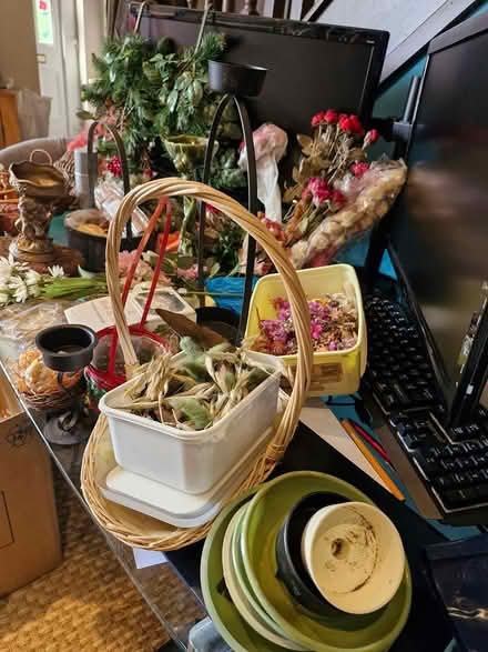 Photo of free Box of flower arranging items (Denton) #2