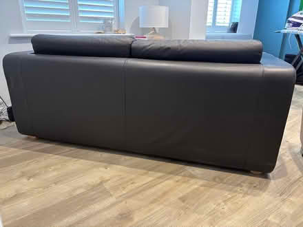 Photo of free Brown leather 3 seater sofa (Tytherington SK10) #3