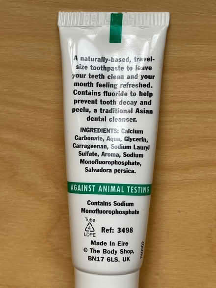 Photo of free Body Shop travel toothbrush (Brixton Hill SW2) #2