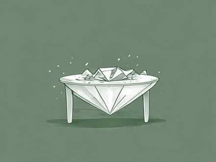 Photo of Diamond crushed dressing table (Canonbury N1) #1