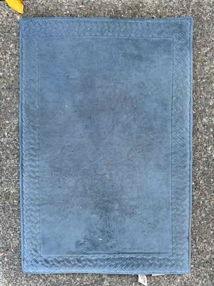 Photo of free Soft blue cushion, bath or doormat (1075 Valencia Avenue) #1