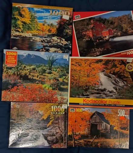 Photo of free (6) Jigsaw Puzzles - new/sealed (Saugus) #1