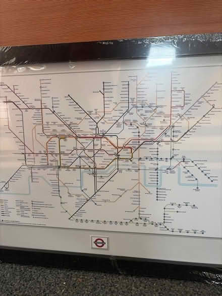Photo of free Framed print “Underground Map” (Mitcham's Corner CB4) #2