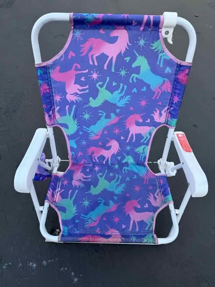 Photo of free Child’s folding beach chair (1075 Valencia Avenue) #1