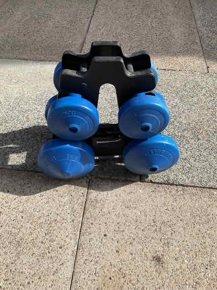 Photo of free Dumbbell Set and stand (Formby L37) #1