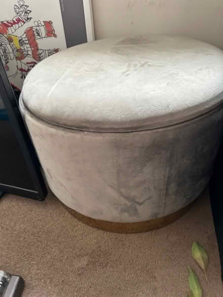 Photo of free Velvet foot stool with storage (OX29, witney) #1