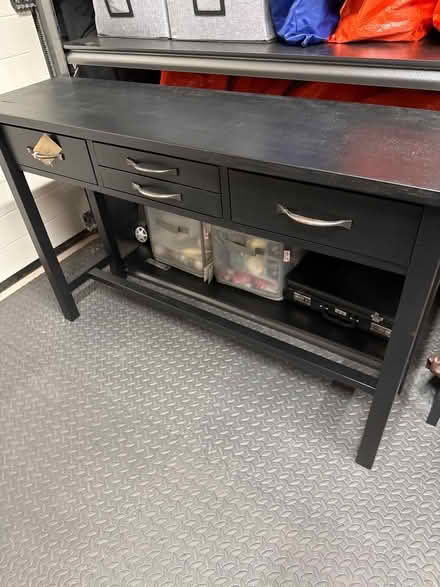 Photo of free Black painted console table (Breaston DE72) #1