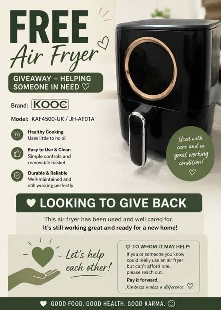 Photo of free Air Fryer (Seven Kings IG3) #1