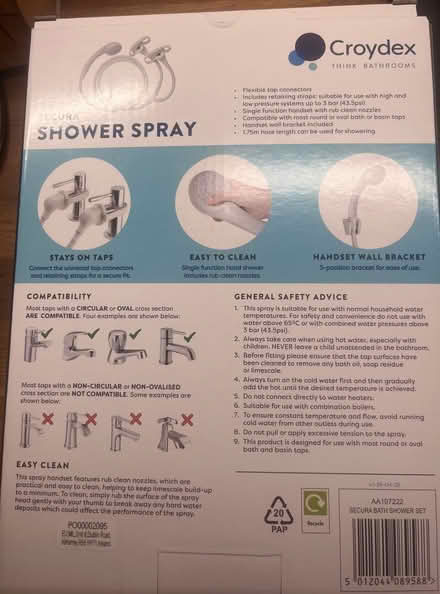 Photo of free Shower spray to attach to taps (Farnham Royal SL2) #2