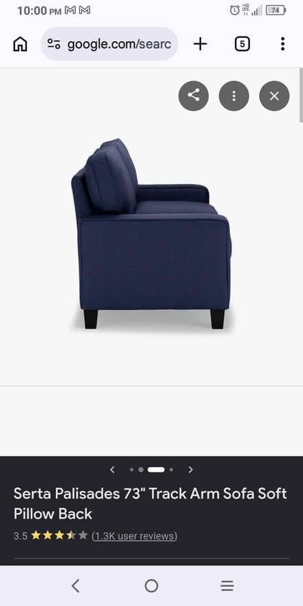 Photo of free Serta couch (Avd D and 10th s.b) #1