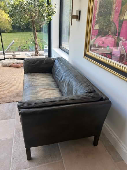 Photo of free 3 seater leather sofa (Wildernesse TN15) #2