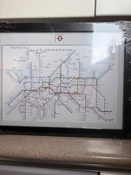 Photo of free Framed print “Underground Map” (Mitcham's Corner CB4) #1
