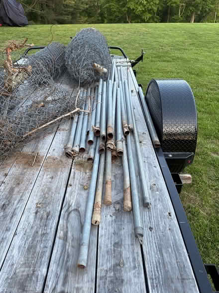 Photo of free Chain link fencing and poles (21409) #2