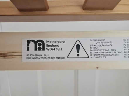 Photo of free Toddler Bed for 140x70 (Mothercare) (Neston near Station CH64) #2