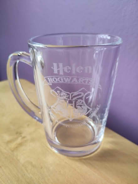 Photo of free Personalised 'Helen' Harry Potter Glass Mug (New Mills SK22) #1
