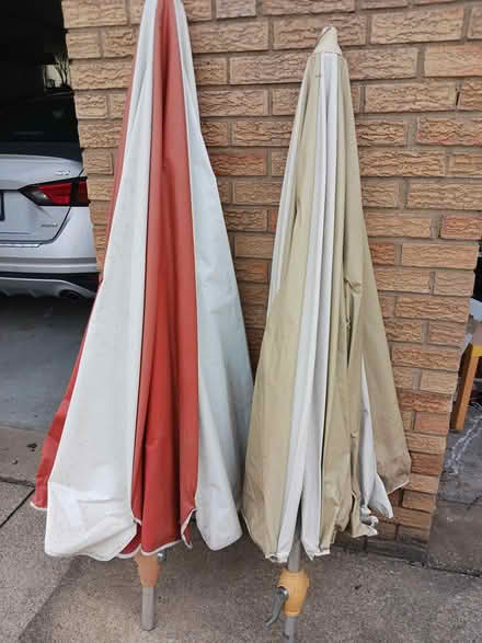 Photo of free 3 large patio umbrellas 🌂 (Near Summit Mall) #2