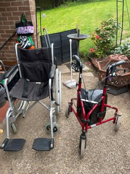 Photo of free Wheelchair & 3 wheel trolley (HP5) #1