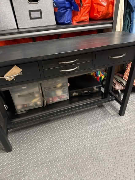 Photo of free Black painted console table (Breaston DE72) #2
