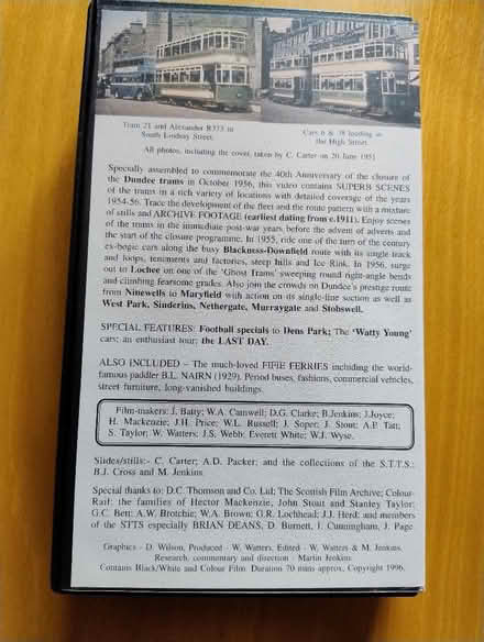 Photo of free Video Cassette - Dundee Trams (Dunblane FK15) #2