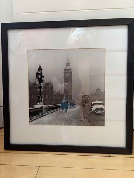 Photo of free Framed black and white print “Big Ben in Winter” (Mitcham's Corner CB4) #2