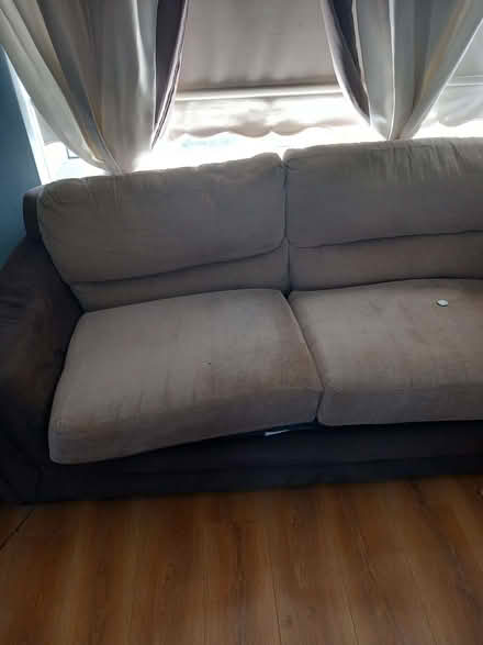 Photo of free 1brown sofa to go asap pick up only about 20 years old as se (Hattersley SK14) #2